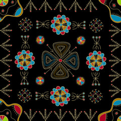 Mulgi folk art pattern 16