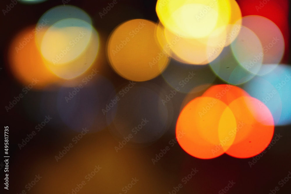 Wall mural abstract bokeh background