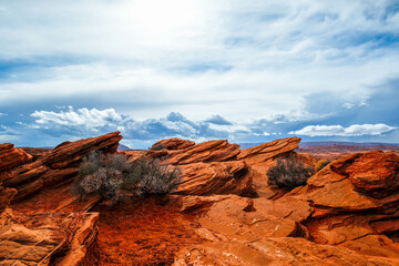 Horseshoe bend, Grand Canyon, hiking in the mountains