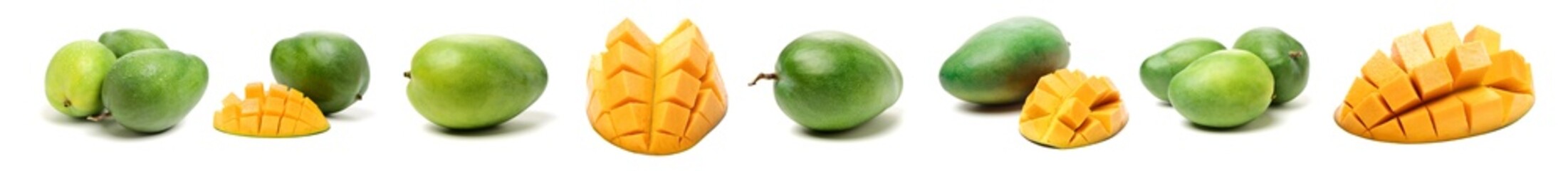 mangos on a white background 