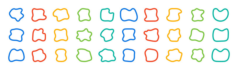 Abstract graphic element collection. Vector illustration