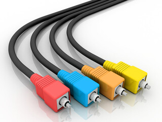 3d rendering aux cable