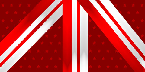 Fototapeta premium Abstract red and white background with star