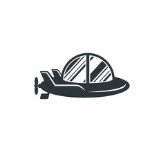 illustration of submarine, vector art.