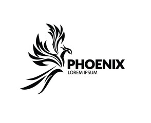phoenix logo for sports logo e-sports or business logo