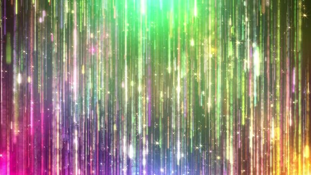 Colorful glitter particle rain is a spectacular motion graphics background created in AE. Use this for awards, evenings and shows, magical or metaphysical scenes for TV and movies. This clip will 