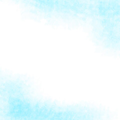 Fototapeta na wymiar 水彩テクスチャの背景素材　ブルー　夏イメージ　正方形