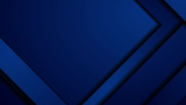 Dark blue abstract hi-tech geometric motion background. Seamless looping. Video animation Ultra HD 4K 3840x2160