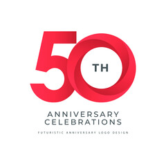50 years anniversary logo celebrations concept