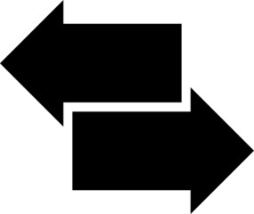  The left and right arrows icon. Arrows symbol. Vector.eps