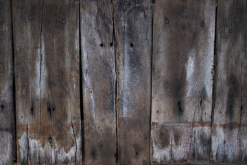 Top view of rustic dark wood texture background. Rustic rural wood structure. Abstract natural varnish, tack wood surface texture for background.