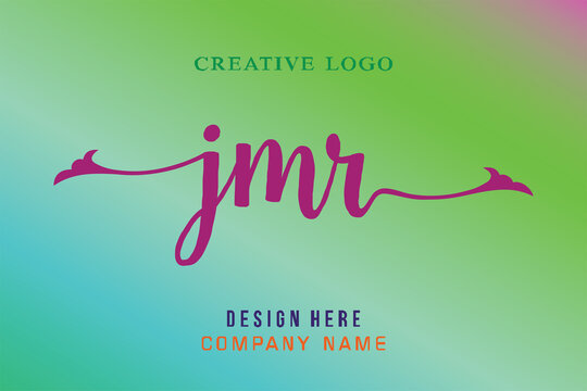 JMR lettering logo is simple, easy to understand and authoritative