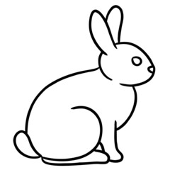 Fototapeta na wymiar Hand-drawn rabbit