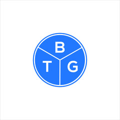 BTG letter logo design on black background. BTG  creative initials letter logo concept. BTG letter design.