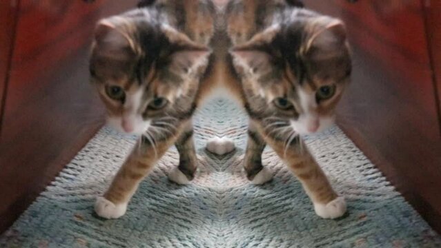 Lovely Cat and Mirror