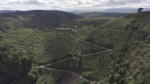 Aerial, Dashbashi Canyon, Georgia