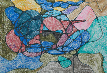 Abstract, textured, pensil, oil pastel, hand painted, background