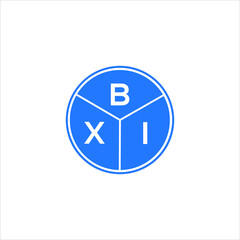 BXI letter logo design on black background. BXI creative  initials letter logo concept. BXI letter design.