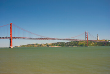 Fototapeta premium 25 de Abril Bridge. Lisnbon, Portugal