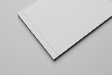 Landscape book cover mockup