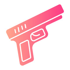 pistol gradient icon