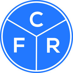 CFR letter logo design on black background. CFR  creative initials letter logo concept. CFR letter design.