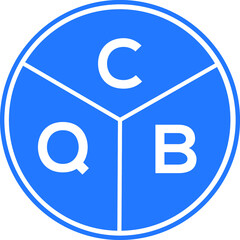 CQB letter logo design on black background. CQB  creative initials letter logo concept. CQB letter design.