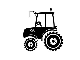 Tractor icon trendy design template