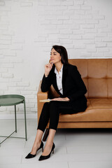 Bussines woman working at office