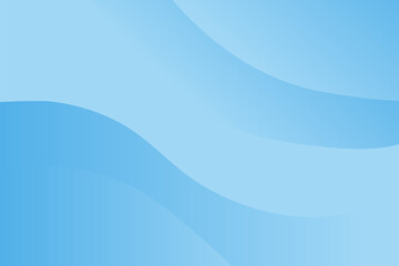 Obraz premium Abstract gradient blue color curve wave design background template. Modern soft vector graphic illustration for card, wallpaper, brochure, magazine, cover, screen.