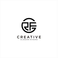 creative letter RFG logo deign, GRF vector logotype
