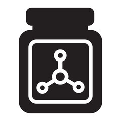 amino acids glyph icon