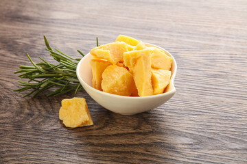 Pieces of delicous parmesan cheese