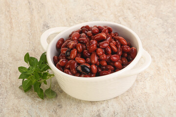 Red kidney bean in the bowl