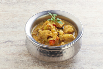 Thai yellow curry with chicken