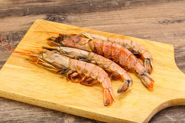 Tasty big Langoustine over the board