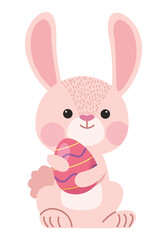 rabbit with easter egg