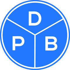 DPB letter logo design on White background. DPB creative Circle letter logo concept. DPB letter design. 