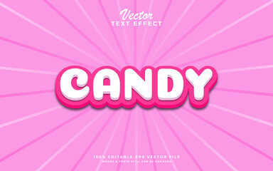 Editable Candy text effect