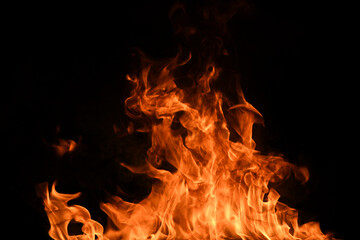 Fire flame texture for banner background. Burn abstract lights. Burning big flame. Blaze flames...