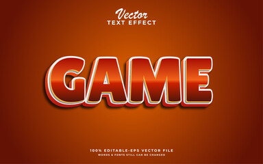Game editable text effect