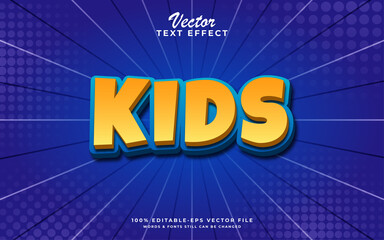 Kids editable  text effect