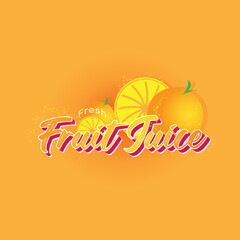 Fototapeta premium text effect fresh fruit juice orange