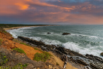 beautiful sunset over the Indian Ocean Sri Lanka