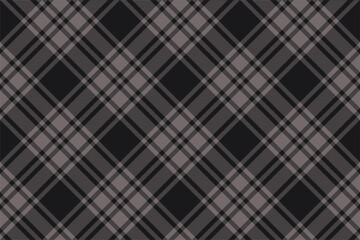 Tartan plaid background, diagonal check seamless pattern. Vector fabric texture for textile print, wrapping paper, gift card, wallpaper.