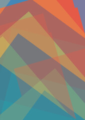 Obraz premium cool colorful abstract background design. blue background with triangle shapes