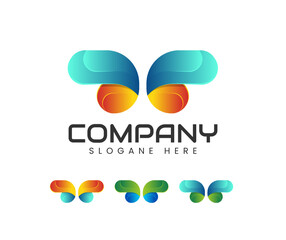Butterfly fashion vector logo design. Butterfly Fashion vector logo design. Insect Creative icon. Butterfly sign Branding Identity Corporate vector logo design template