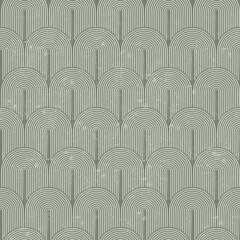 Minimalistic seamless art deco pattern in green shades and texture.