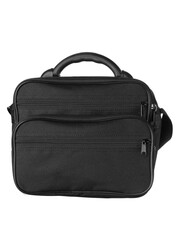 black fabric bag on a white background