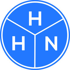 HLN letter logo design on white background. HLN  creative circle letter logo concept. HLN letter design.
